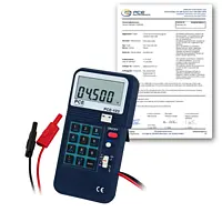 Calibrador de procesos PCE-123-ICA incl. certificado de calibración ISO 