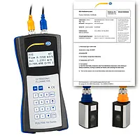 Caudalímetro ultrasónico incl. certificado de calibración ISO