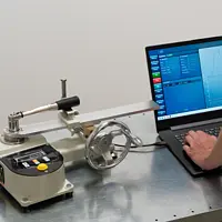 Comprobador de material Utilización