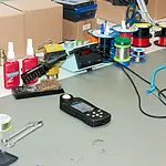 Detector de luz realizando una medición