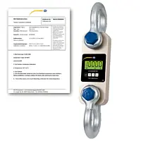 Dinamómetro de tracción PCE-DDM 10WI-ICA incl. certificado ISO 