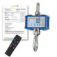 Grúa de carga incl. certificado de calibración ISO