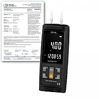 Manómetro de presión diferencial PCE-PME 1-ICA incl. certificado de calibración ISO 
