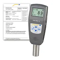 Medición en superficies / Medidor de dureza PCE-DDA 10-ICA incl. certificado de calibración ISO 
