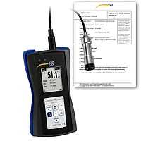 Medición en superficies / Medidor de revestimiento PCE-CT 80-FN1D5-ICA incl. certificado calibración ISO 