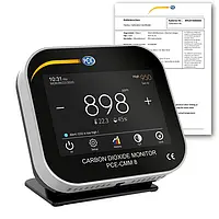 Medidor de calidad del aire PCE-CMM 8-ICA incl. certificado calibración ISO 