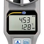 Pantalla LCD del medidor de caudal PCE-VA 20