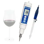 Medidor de pH para vino incl. certificado de calibración ISO