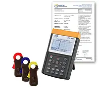 Medidor de potencia y armónicos PCE-830-1-ICA incl. certificado ISO 