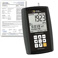 Medidor de presión PCE-PDA 1000L-ICA incl. certificado calibración ISO  
