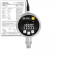 Medidor de presión PCE-PG 20H-ICA incl. certificado de calibración ISO 