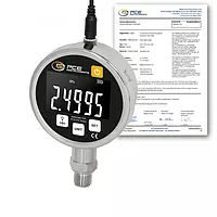 Medidor de presión PCE-PG 25H-ICA incl. certificado calibración ISO 