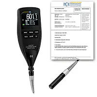 Medidor de recubrimiento PCE-CT 27FN-ICA incl. certificado calibración ISO 