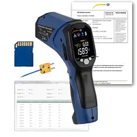Medidor de temperatura láser PCE-895-ICA incl. certificado ISO 