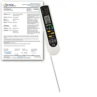 Medidor de temperatura láser PCE-IR 100-ICA incl. certificado calibración ISO 