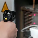 Medidor de temperatura láser - Imagen de uso