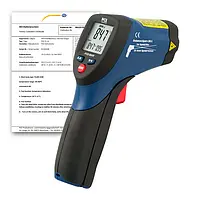 Medidor de temperatura incl. certificado de calibración ISO