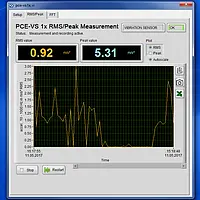 Medidor de vibración PCE-VS11 - Software 2