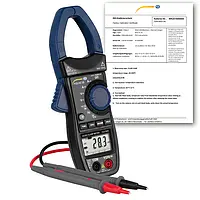 Pinza amperimétrica incl. certificado de calibración ISO