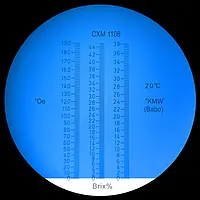 Refractómetro para vino - Escala