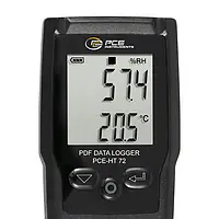 Registrador de datos de temperatura Pantalla