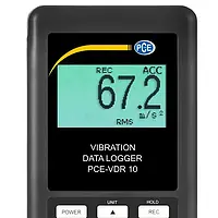 Pantalla del registrador de datos PCE-VDR 10