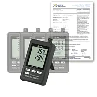 Registrador de datos USB / PDF PCE-HT110-5-ICA incl. certificado de calibración ISO 