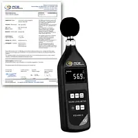 Sonómetro PCE-ASM 10-ICA incl. certificado de calibración ISO  