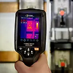 Termómetro infrarrojo - Imagen de uso