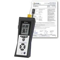 Termohigrómetro PCE-320-ICA incl. certificado de calibración ISO 