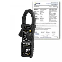 Voltímetro PCE-CM 7-ICA incl. certificado de calibración ISO 