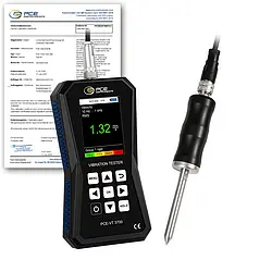 Accelerometer PCE-VT 3700S-ICA incl. ISO Calibration Certificate