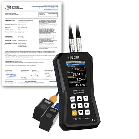 Portable Ultrasonic Flow Meter PCE-TDS 200 S-ICA