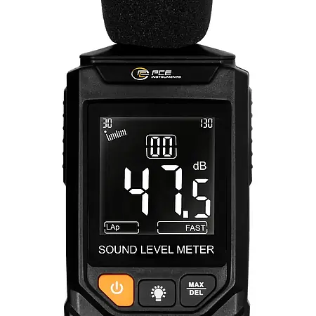 Condition Monitoring Sound Level Meter display