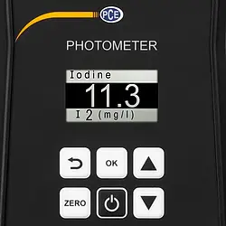 Photometer PCE-CP 21 display