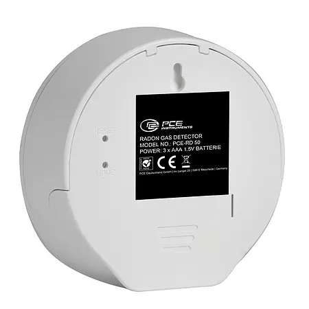 Radon meter / Radon detector Rear side