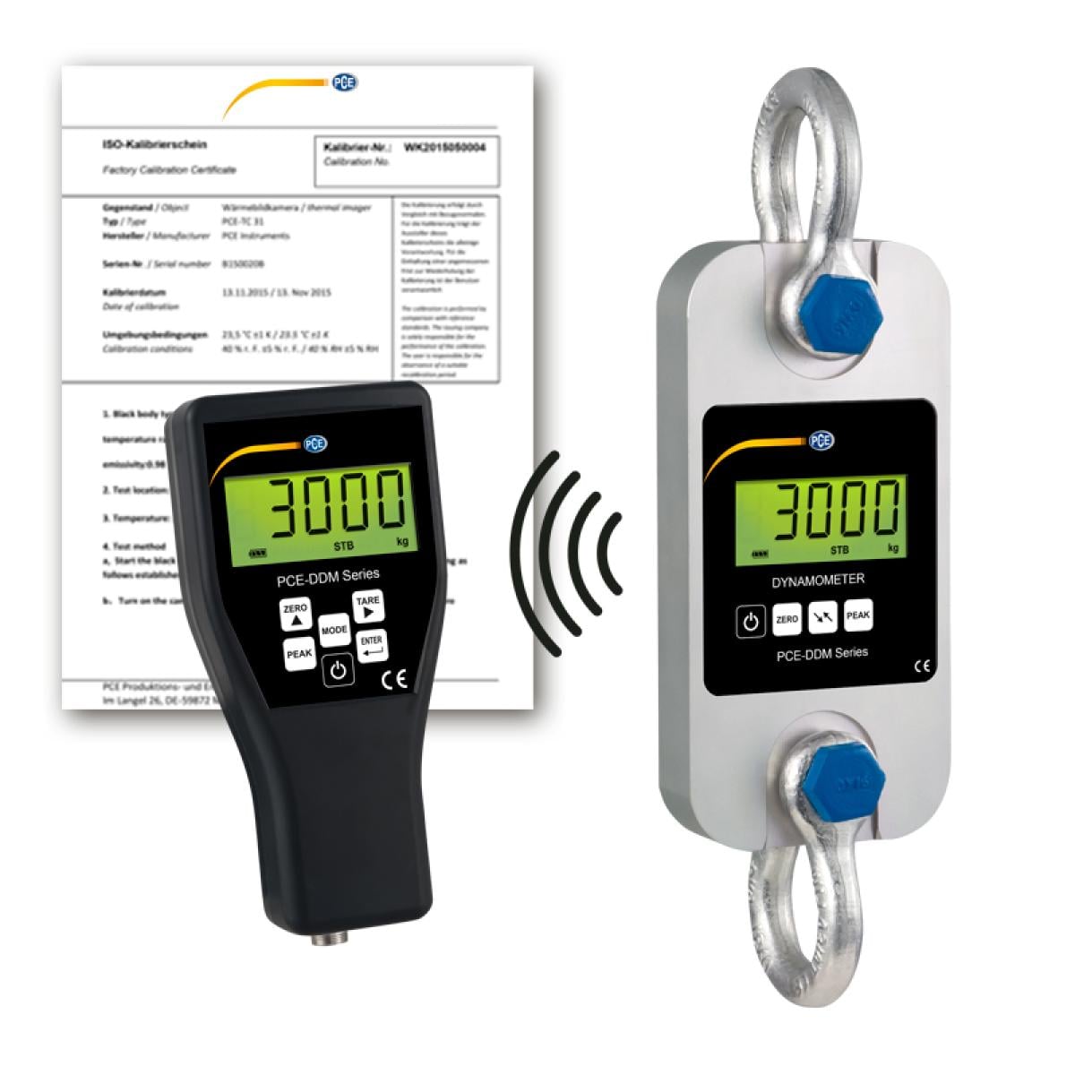 Force Gauge PCE-DDM 3-ICA Incl. ISO Calibration 