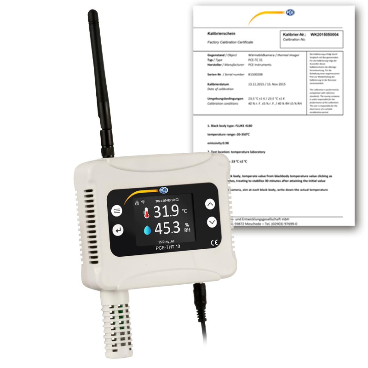 Food Thermometer PCE-THT 10-ICA incl. ISO Calibration Certificate 