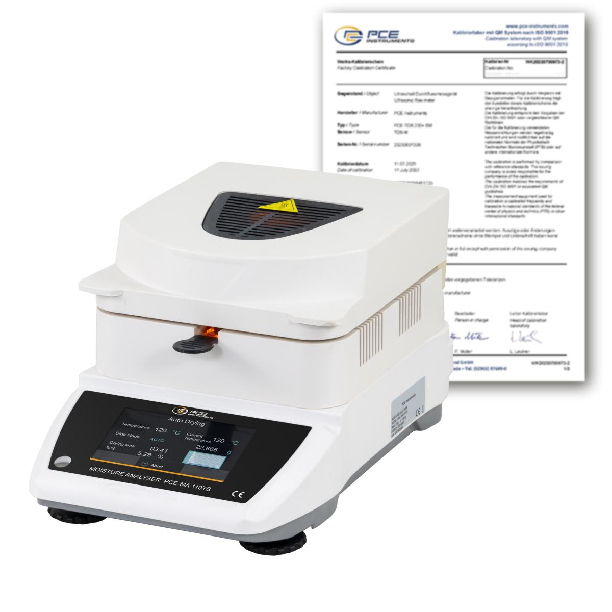 Analytical Balance PCE-MA 110TS-ICA incl. ISO Calibration Certificate 