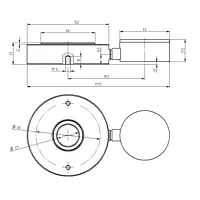 Force Gauge / Digital Force Gauge Technical drawing