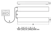 Pallet Beams PCE-SW 3000N diagram
