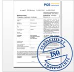 Durometer sample calibration certificate