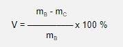 Formúla de la medición de humedad