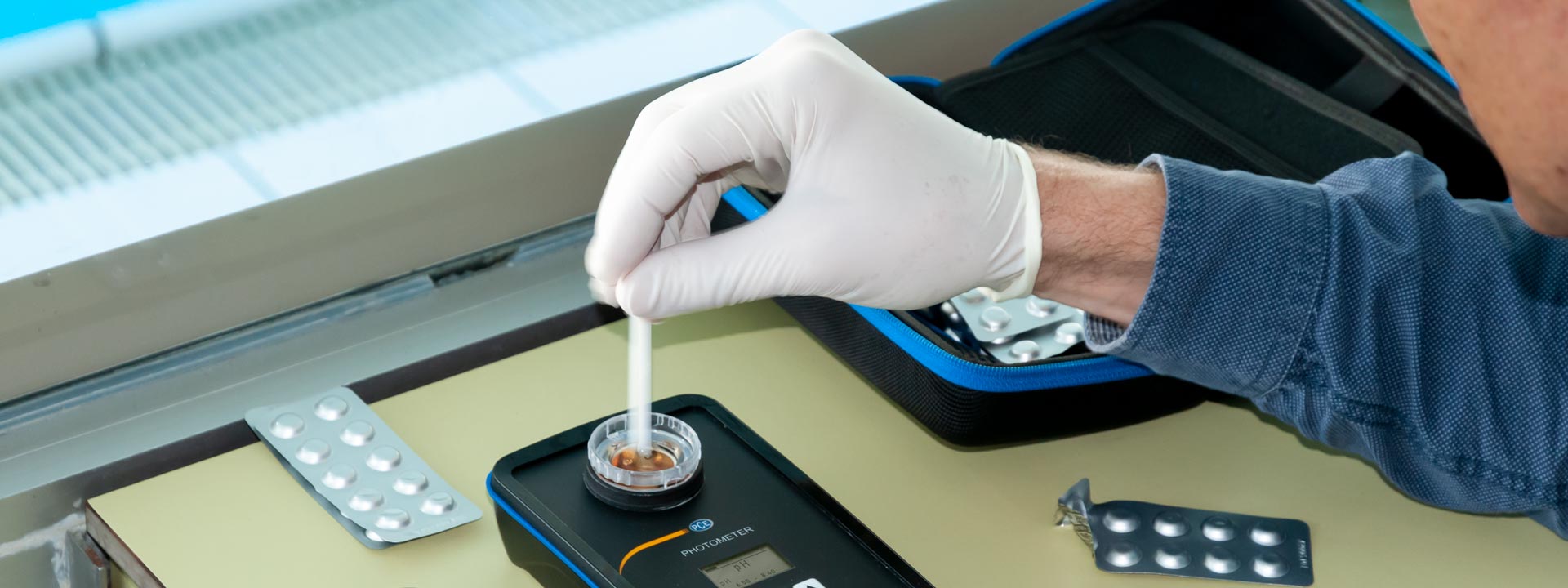 Su kalitesi için Test Ekipmanları.