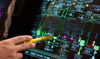 Process and measurement visualisation in industrial production plants.