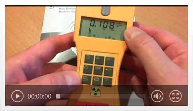 Vidéo du compteur Geiger