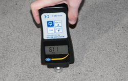 Contrôle de l'humidité dans le béton