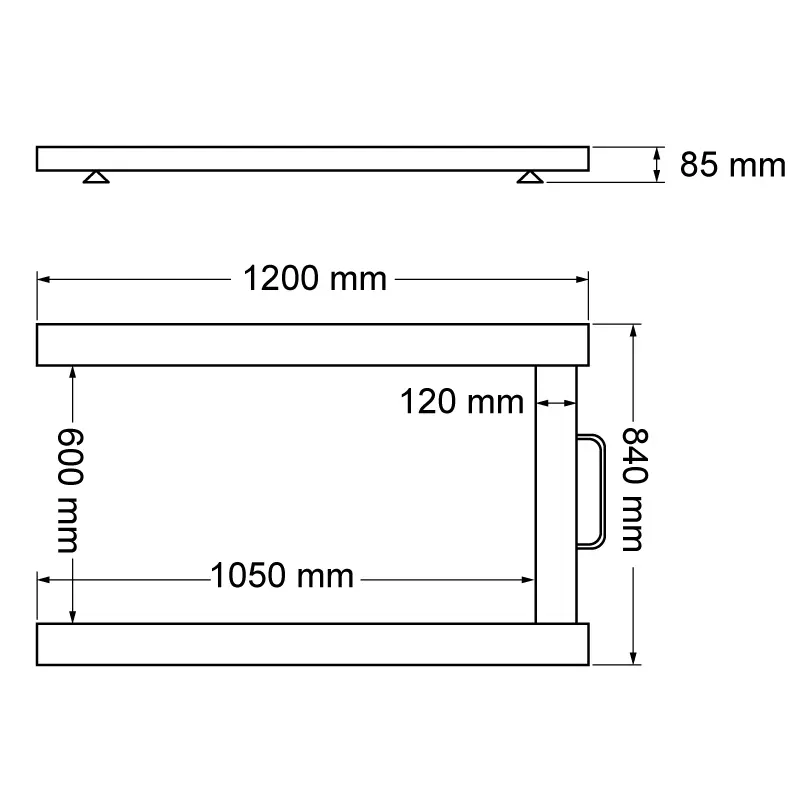 Rouleau de papier pour imprimante thermique PCE-BP1-EP