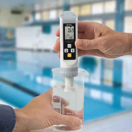 Analyseur d'eau Image d'utilisation