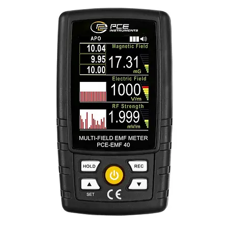 Analyseur de champ électromagnétique EMF | Affichage